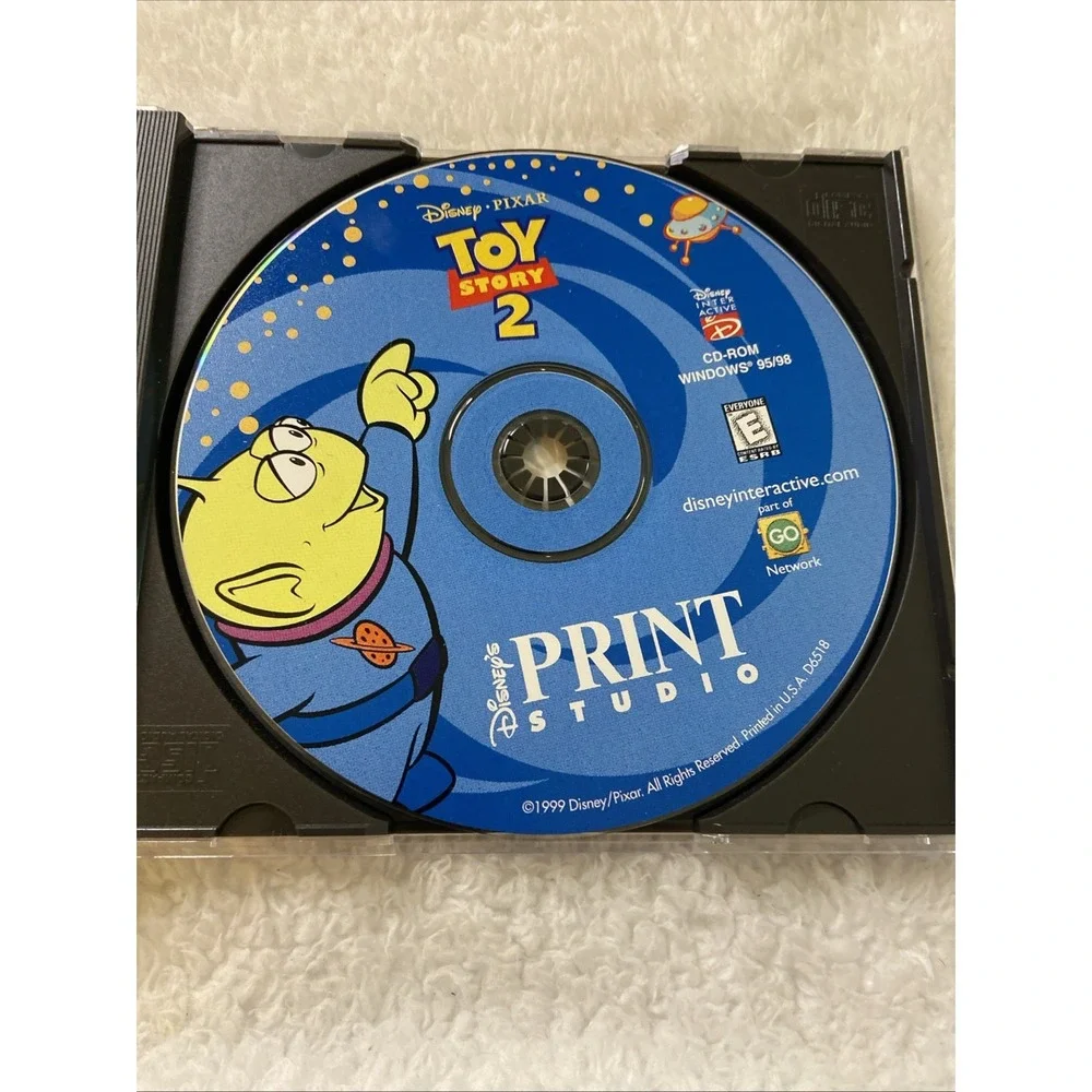 Disney Pixar Toy Story 2 Print Studio PC Project Design Tools Program‎ Manual